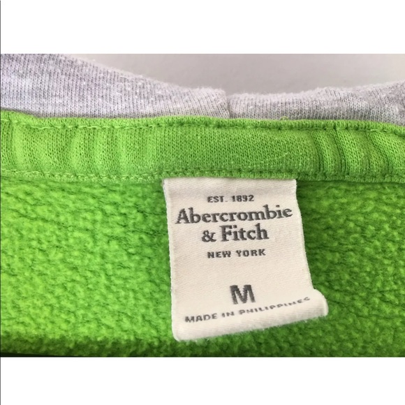Abercrombie & Fitch Apple Green Sweatshirt Hoodie - Picture 5 of 8